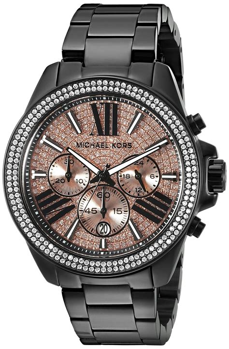 reloj michael kors de mujer|michael kors black watch ladies.